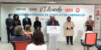 UGT FIRMA EL ACUERDO TRIPARTITO EN APOYO AL VI ASAC