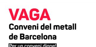 HUELGA CONVENIO DEL METAL DE BARCELONA 27 Y 28 DE OCTUBRE