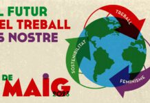LA UGT DE CATALUNYA ES MOBILITZA ARREU DEL TERRITORI PER L´1 DE MAIG: “EL FUTUR DEL TREBALL ÉS NOSTRE”