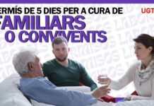 PERMÍS RETRIBUÏT DE DIES PER A CURA DE FAMILIARS O CONVIVENTS