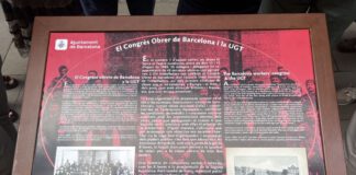 INAUGURACIÓ DEL FARISTOL EN MEMÒRIA DE LA FUNDACIÓ DE LA UGT A CATALUNYA