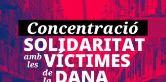 LA UGT, CCOO I USOC CONVOQUEN ATURADES ALS CENTRES DE TREBALL DAVANT LA CATÀSTROFE PROVOCADA PER LA DANA A LA PROVÍNCIA DE VALÈNCIA