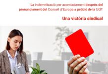 JORNADA SOBRE LA INDEMNITZACIÓ PER ACOMIADAMENT DESPRÉS DEL PRONUNCIAMENT DEL CONSELL D’EUROPA: UNA VICTÒRIA SINDICAL