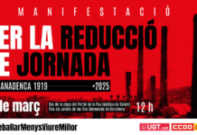 4M – MOBILITZA’T PER LA REDUCCIÓ DE JORNADA