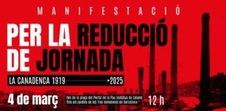 4M – MOBILITZA’T PER LA REDUCCIÓ DE JORNADA