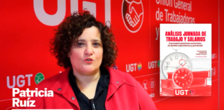 UGT PRESENTA UN INFORME QUE ANALIZA LA REALIDAD DE LA JORNADA LABORAL EN ESPAÑA EN RELACIÓN CON LOS SALARIOS POR SECTORES Y PROVINCIAS