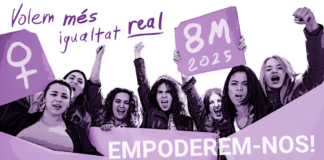 JORNADA DEL 8 DE MARÇ, DIA INTERNACIONAL DE LES DONES «VOLEM MÉS IGUALTAT REAL. EMPODEREM-NOS»