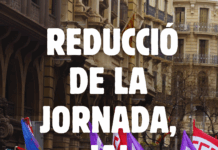 LA UGT DE CATALUNYA ES MOBILITZA EL 10 DE SETEMBRE PER LA REDUCCIÓ DE JORNADA DE 37,5 HORES