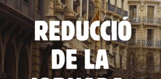 LA UGT DE CATALUNYA ES MOBILITZA EL 10 DE SETEMBRE PER LA REDUCCIÓ DE JORNADA DE 37,5 HORES