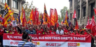 ELS TREBALLADORS I TREBALLADORES DEL METALL MANTENEN LA VAGA A CAUSA DEL RETROCÉS EN LA PROPOSTA DE LA PATRONAL