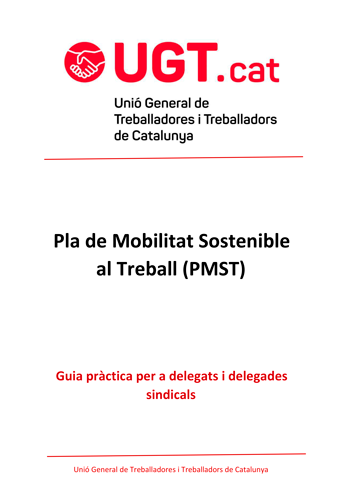 Guia Pla de Mobilitat Sostenible en el Treball